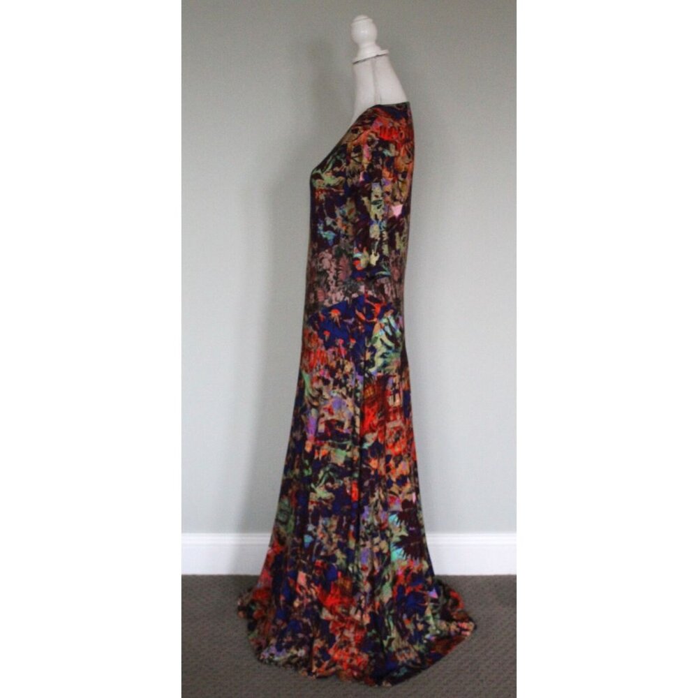 SOFT SURROUNDINGS Estelle Maxi Dress Jersey Knit Mixed Patterns, Size M Medium - Picture 8 of 13